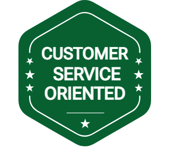 Customer Service Oriented badge